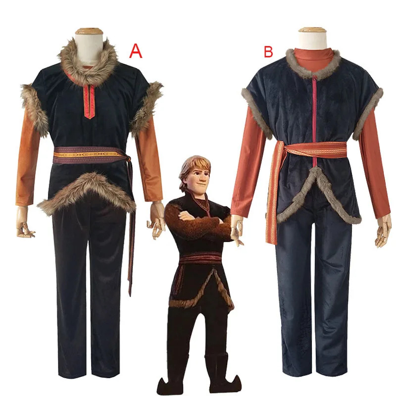 Frozen Cosplay Costumes Kristo - Belted Shirt Dress avis et prix