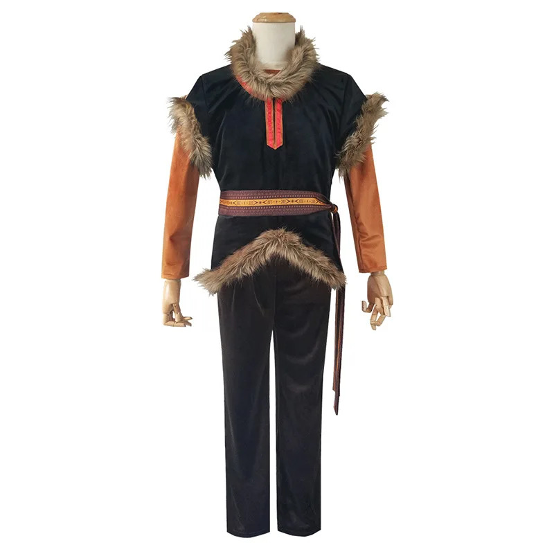 Frozen Cosplay Costumes Kristo - Belted Shirt Dress avis et prix